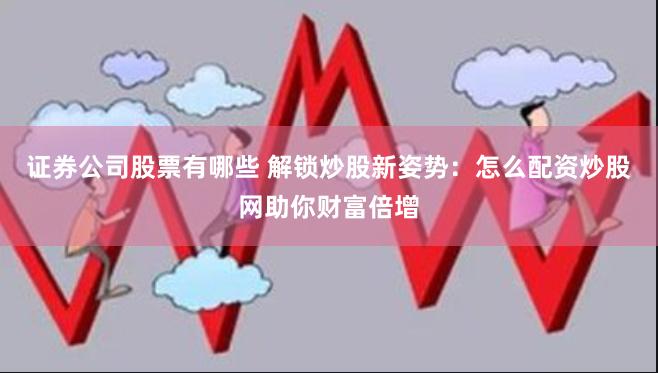證券公司股票有哪些 解鎖炒股新姿勢：怎么配資炒股網助你財富倍增